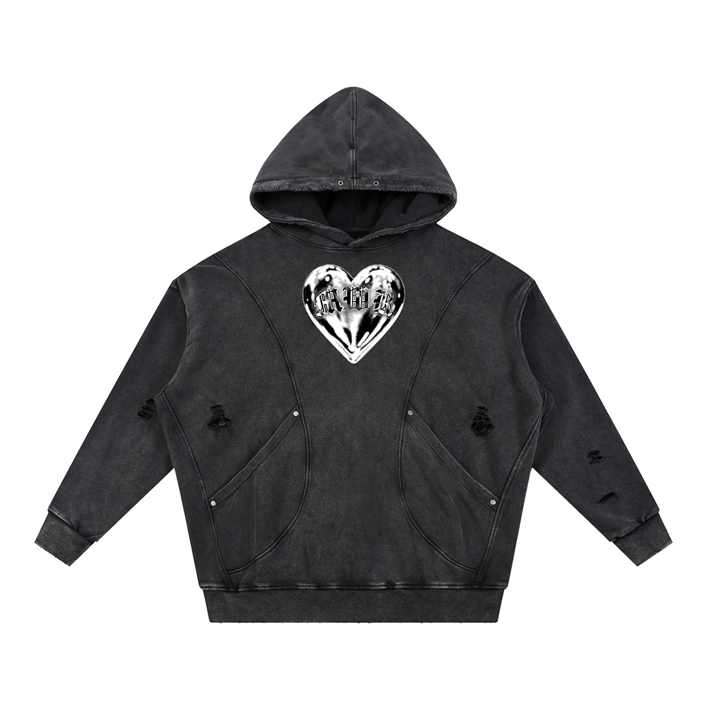 Snow Washed “Tuff Luv” Hoodie