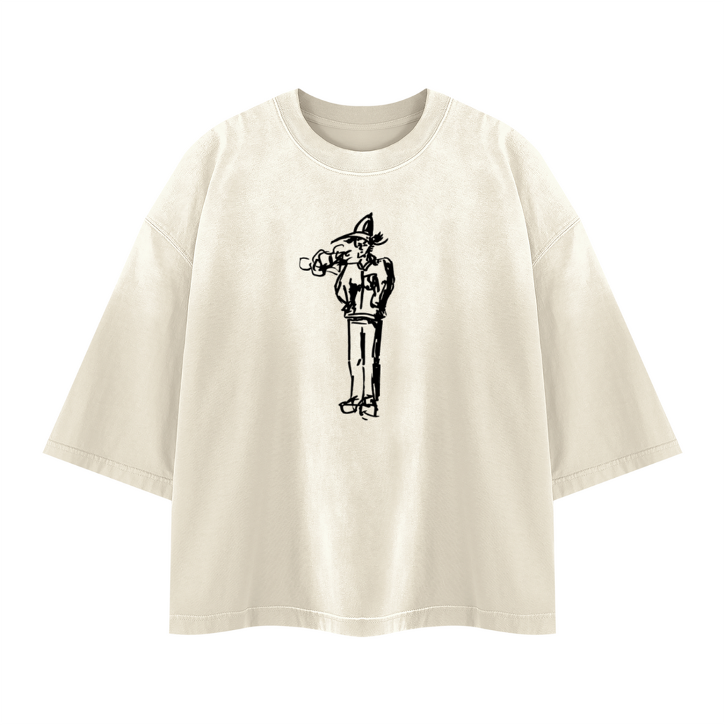 Sun Faded “Pretty Boy” Tee (Cream)