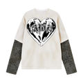 Leopard print sleeve “Tuff Luv” Tee